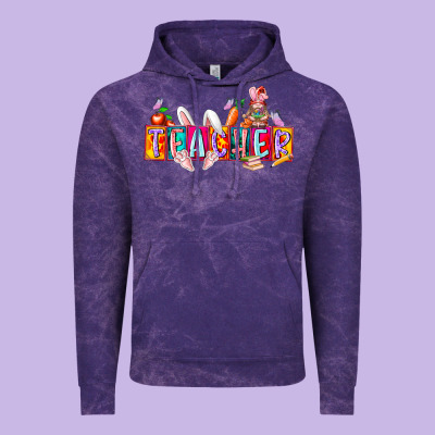 Teacher Easrter Day Vintage Hoodie Designed By Racoondesign