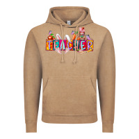 Vintage Coffee teacher easrter day Vintage Hoodie - RacoonDesign