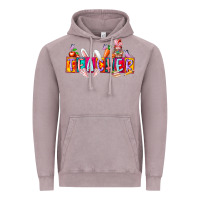 Vintage Zinc teacher easrter day Vintage Hoodie - RacoonDesign