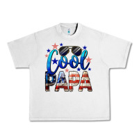 Lunar Rock Cool Papa American Flag 4th of July Urban Heavy Tee - LillyAllenDesigns