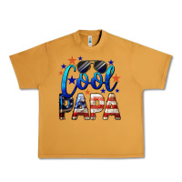 Peanut Butter Cool Papa American Flag 4th of July Urban Heavy Tee - LillyAllenDesigns