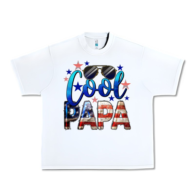 Cool Papa American Flag 4th Of July Urban Heavy Tee by LillyAllenDesigns | Teevron