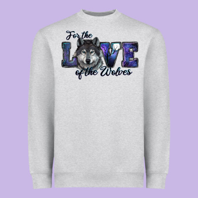 For The Love Of The Wolves Heavyweight Sweatshirt Designed By Ranaportraitstore