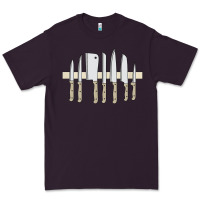 Plum chef kitchen knives on knife holder strip bar Premium Tee - linhVisuals