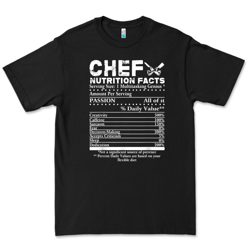 Chef Nutrition Facts Premium Tee by linhVisuals | Teevron
