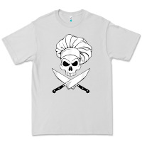 Dove Grey chef skull and crossbones knives halloween Premium Tee - linhVisuals