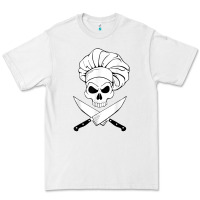 White chef skull and crossbones knives halloween Premium Tee - linhVisuals