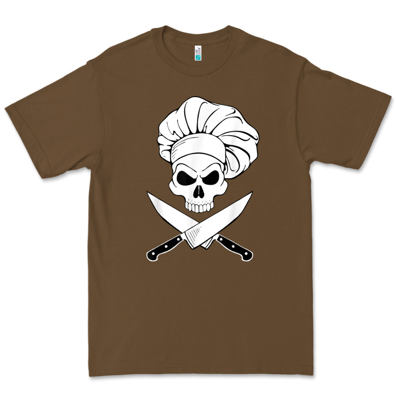 Chef Skull And Crossbones Knives Halloween Premium Tee by linhVisuals | Teevron