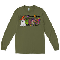 Army Green ghost Long Sleeve Tee - CowhideDigitalArt