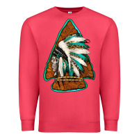 Cardinal indian headdress arrowhead Premium Sweatshirt - Jasminsmagicworld