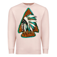 Pale Pink indian headdress arrowhead Premium Sweatshirt - Jasminsmagicworld