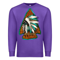 Purple indian headdress arrowhead Premium Sweatshirt - Jasminsmagicworld