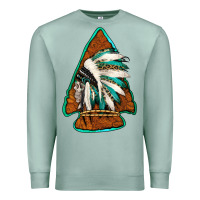 Seafoam indian headdress arrowhead Premium Sweatshirt - Jasminsmagicworld