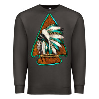 Smoke indian headdress arrowhead Premium Sweatshirt - Jasminsmagicworld