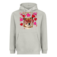 Moon Dust valentine's shiba inu Heavyweight Hoodie - RanaPortraitStore