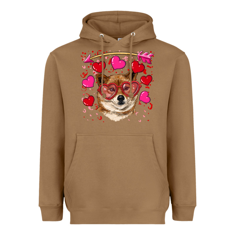 Valentine's Shiba Inu Heavyweight Hoodie by RanaPortraitStore | Teevron