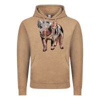 Vintage Coffee Baby Spotted Pig Vintage Hoodie - LillyAllenDesigns