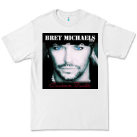 White #BRET MICHAELS Premium Tee - linhVisuals