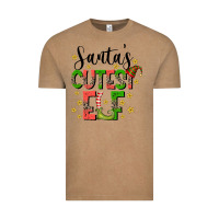 Vintage Coffee santas cutest elf Vintage Tee - CowhideDigitalArt
