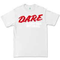 White d.a.r.e Premium Tee - linhVisuals