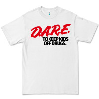 White d.a.r.e Premium Tee - linhVisuals