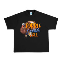 Black Fall Gobble Gobble Y'all Urban Heavy Tee - LillyAllenDesigns