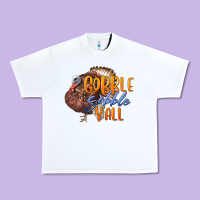 Fall Gobble Gobble Y'all Urban Heavy Tee Designed By Lillyallendesigns