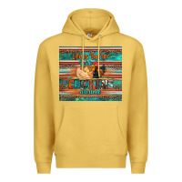Antique Gold life is better with chickens around chicken coop Premium Hoodie - Artiststas