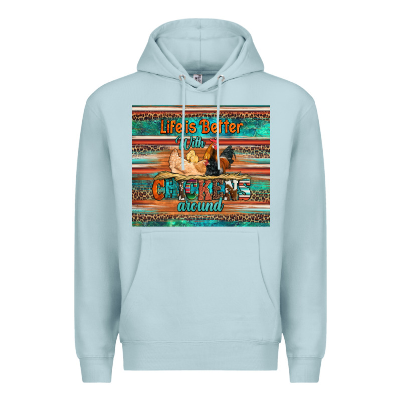 Life Is Better With Chickens Around Chicken Coop Premium Hoodie by Artiststas | Teevron