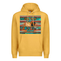 Mustard life is better with chickens around chicken coop Premium Hoodie - Artiststas