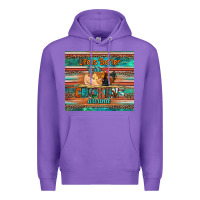 Purple life is better with chickens around chicken coop Premium Hoodie - Artiststas