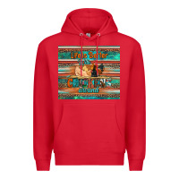 Red life is better with chickens around chicken coop Premium Hoodie - Artiststas