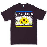 Plum slava flower blue and yellow Premium Tee - linhVisuals