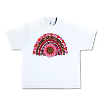 White valentine's day sunflower rainbow Urban Heavy Tee - RanaPortraitStore