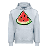 Heather Grey watermelon sliece Urban Hoodie - Jasminsmagicworld