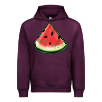 Mauve Wine watermelon sliece Urban Hoodie - Jasminsmagicworld