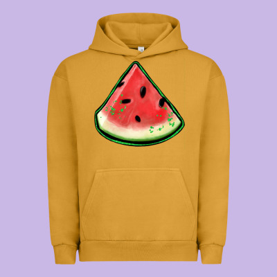Watermelon Sliece Urban Hoodie Designed By Jasminsmagicworld