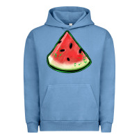Pigment Pebble Blue watermelon sliece Urban Hoodie - Jasminsmagicworld