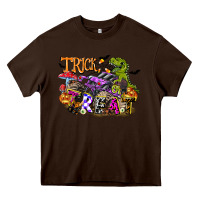Chocolate Brown trick rawr treat Heavy Core Tee - FaDigitalArtStudio