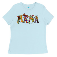Baby Blue halloween mama Ladies Tee - BundleAndBundleShop