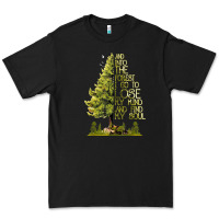 Black into the forest hiking tree Premium Tee - linhVisuals