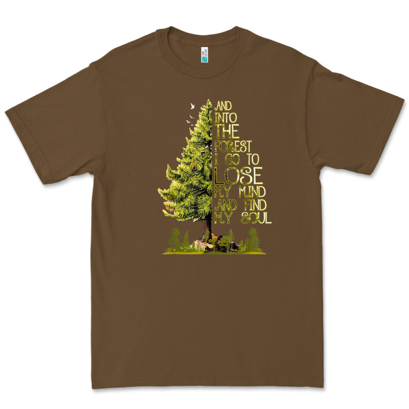 Into The Forest Hiking Tree Premium Tee by linhVisuals | Teevron