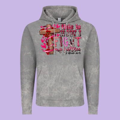 This Is How I Fight My Battles Vintage Hoodie Designed By Racoondesign