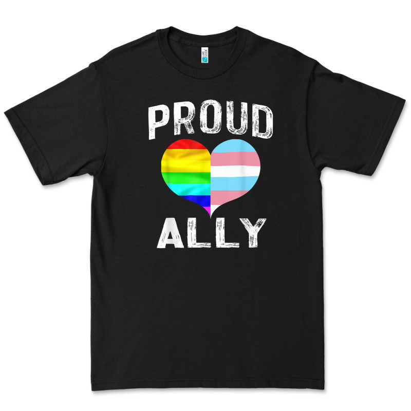 Proud Ally Lgbt Rainbow Heart Gay Pride Month Premium Tee by linhVisuals | Teevron