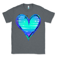 Charcoal Heather Mermaid Heart Classic Tee - Jasminsmagicworld