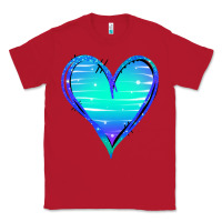 Red Mermaid Heart Classic Tee - Jasminsmagicworld