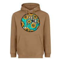 Toasted Coconut Round western pattern Heavyweight Hoodie - Jasminsmagicworld