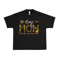 Black Boy Mom From Son Up To Son Down Urban Heavy Tee - CowhideDigitalArt