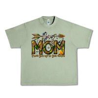 Oil Green Boy Mom From Son Up To Son Down Urban Heavy Tee - CowhideDigitalArt
