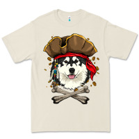 Bone alaskan malamute pirate dog halloween Premium Tee - linhVisuals